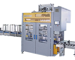 塑料桶自動裝箱機(jī)，機(jī)油防凍液20升大桶人工裝箱太累了！